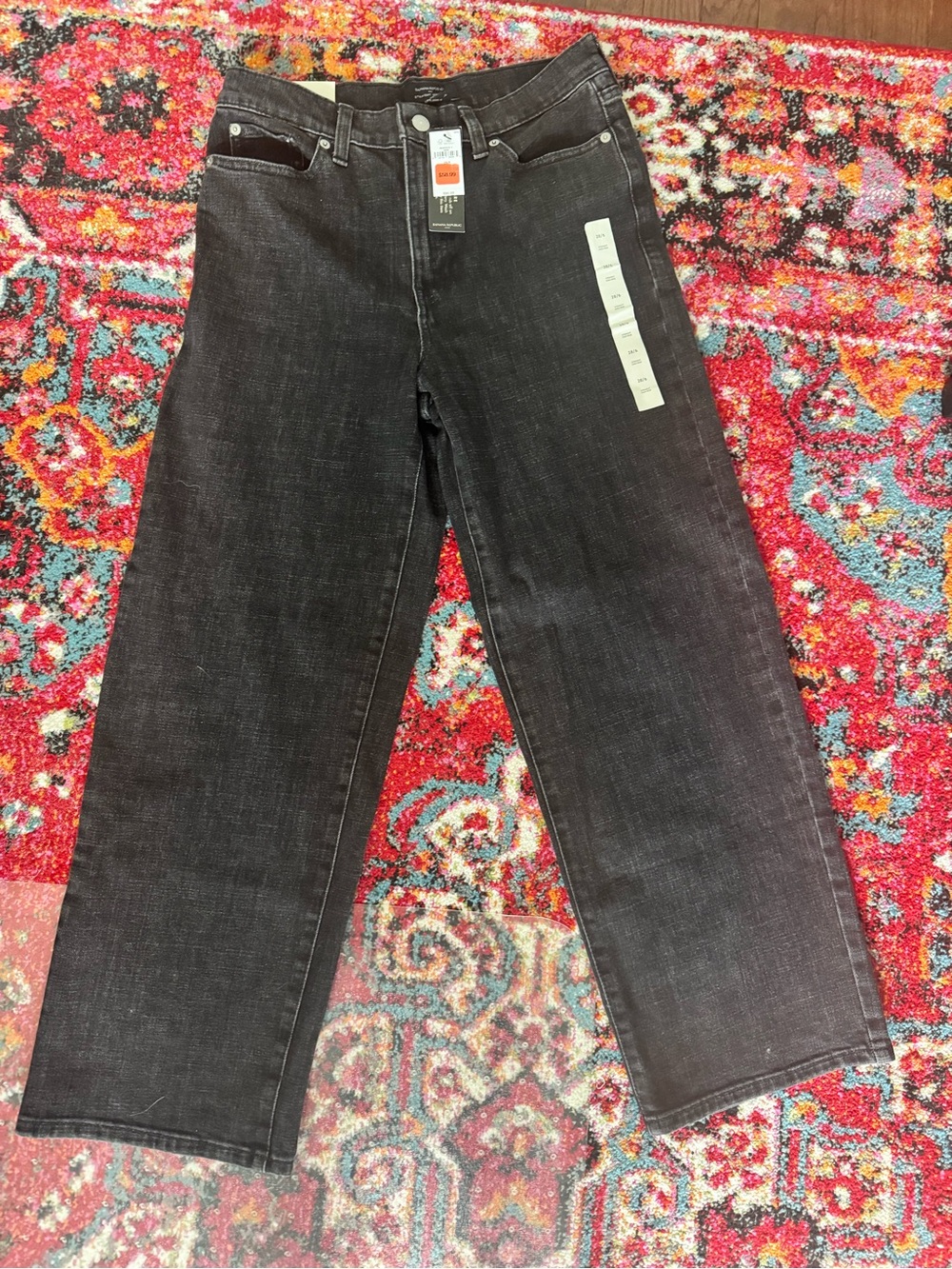 Banana Republic Black Straight Ankle Jeans